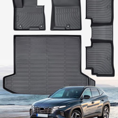 Custom fit all weather car floor mat set with heavy duty TPE material.