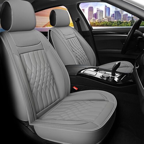 5-seat full car seat cover set with waterproof leather protection.