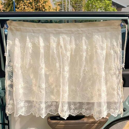 Universal car side window sun shade cover with easy installation.